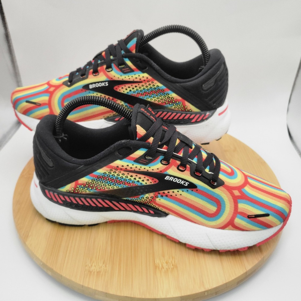 Brooks Adrenaline GTS 22 Womens 9.5 Running Shoes Disco Pack Bittersweet - Picture 6 of 11